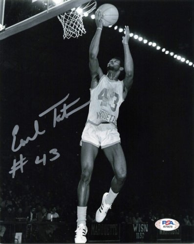 Earl Tatum Autographed Signed 8X10 Photo PSA/DNA Marquette Golden Eagles