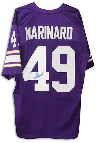 Ed Marinaro Minnesota Vikings Autographed Signed Purple Jersey