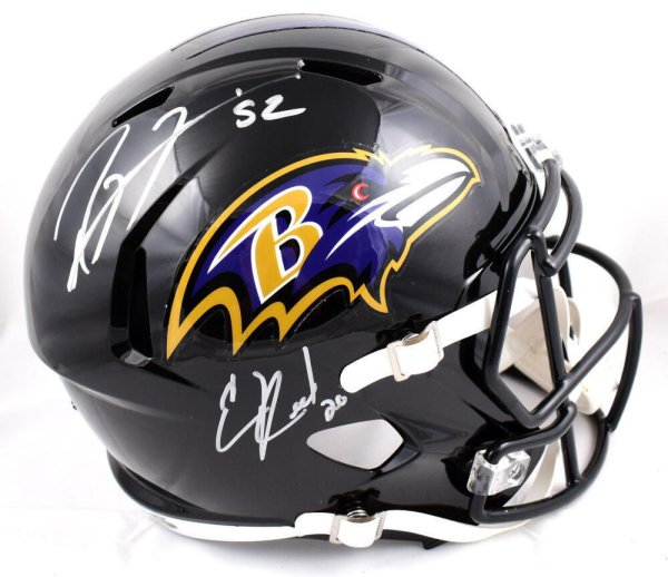 Ed Reed Baltimore Ravens Autographed Riddell Flash Alternate Speed Authentic Helmet