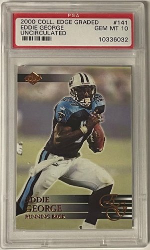 Eddie George 2000 Collectors Edge Uncirculated Football Card #141- PSA Graded Gem Mint 10 (Tennessee Titans)
