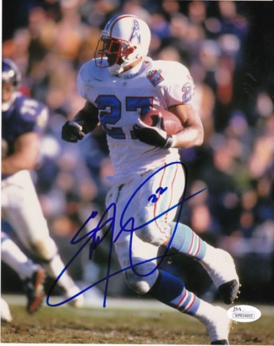 Eddie George Autographed Signed Houston Oilers JSA Authenticated 8X10