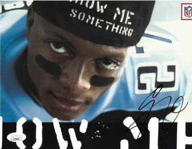 Eddie George Autographed Signed Tennessee Titans NFL Show Me Promo 8x10 Photo- JSA #KK58030