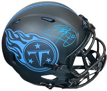 Eddie George Autographed Signed Tennessee Titans Riddell Speed Eclipse FS Rep Helmet #27- Beckett Witnessed
