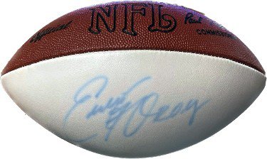 Eddie George Autographed Signed Wilson Official NFL White Panel Football ROY sig fade- JSA #AC92265 (Tennessee Titans/Oilers)