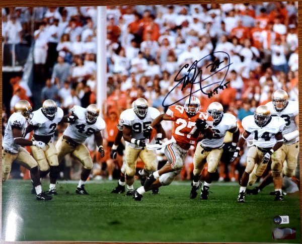 Eddie George Ohio State Buckeyes 16-2 16x20 Autographed Signed Photo - Beckett Authentic