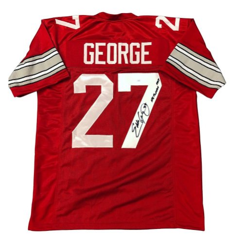 Eddie George Ohio State Buckeyes Autographed Signed Jersey - Certified Authentic