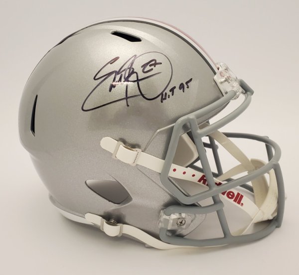 Eddie George Ohio State Buckeyes Autographed Signed Replica Helmet - Beckett Authentic