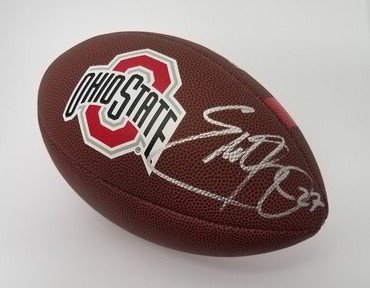 Eddie George Ohio State Buckeyes Autographed Signed Supergrip Football - Certified Authentic