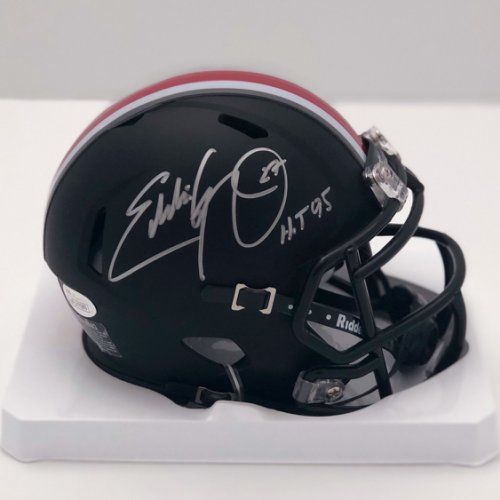 Eddie George Autographed Signed Ohio State Buckeyes Black Speed Mini Helmet Certified Authentic