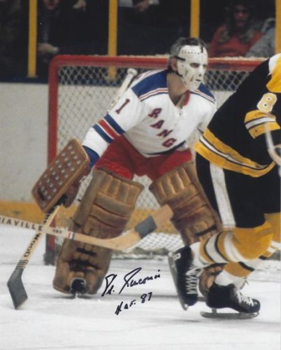 Eddie Giacomin Signed Photo 16x20 Hockey 15 Autographs NY Rangers