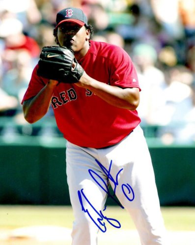 Edgar Martinez Autographed Signed 8X10 Boston Red Sox Photo - Autographs
