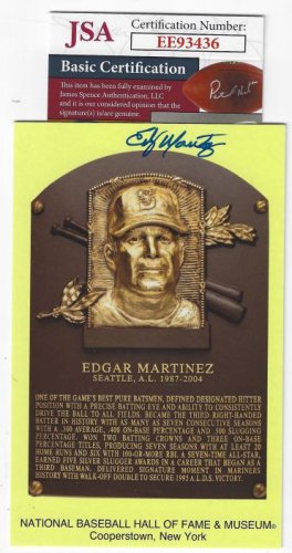 2004 Diamond Kings DK Signatures Framed Gold #19 Edgar Martinez/5 - NM-MT