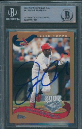 Edgar Renteria MLB Memorabilia, Edgar Renteria Collectibles, Verified  Signed Edgar Renteria Photos