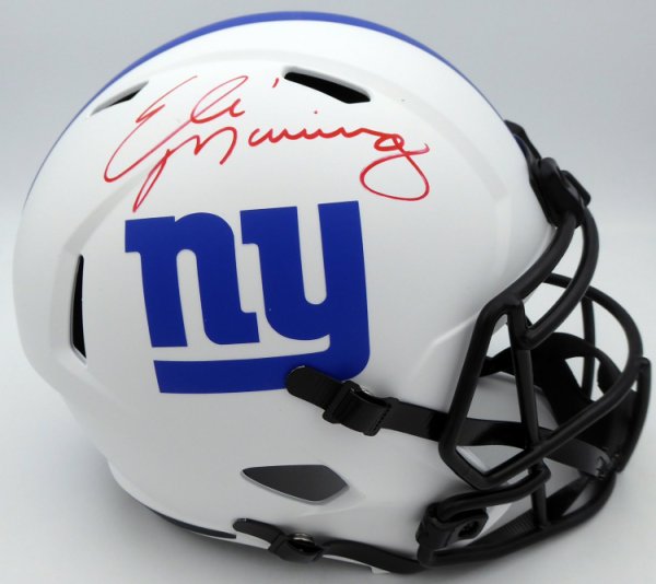 Eli Manning New York Giants Signed New York Giants 16x20 Passing White —  Ultimate Autographs