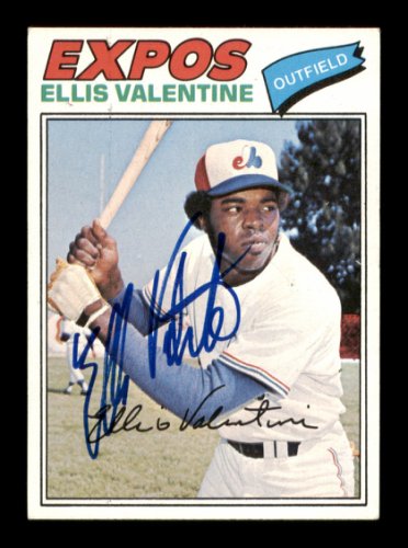 Ellis Valentine Montreal Expos 1978 Away Baseball Throwback 