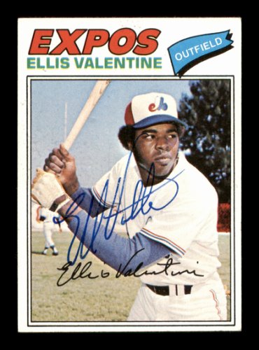 Ellis Valentine Montreal Expos 1978 Away Baseball Throwback 