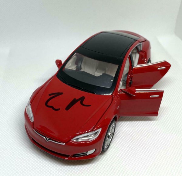 Elon Musk Autographed Signed Autograph 1:32 Diecast Tesla Model S (Red) Car JSA & Acoa