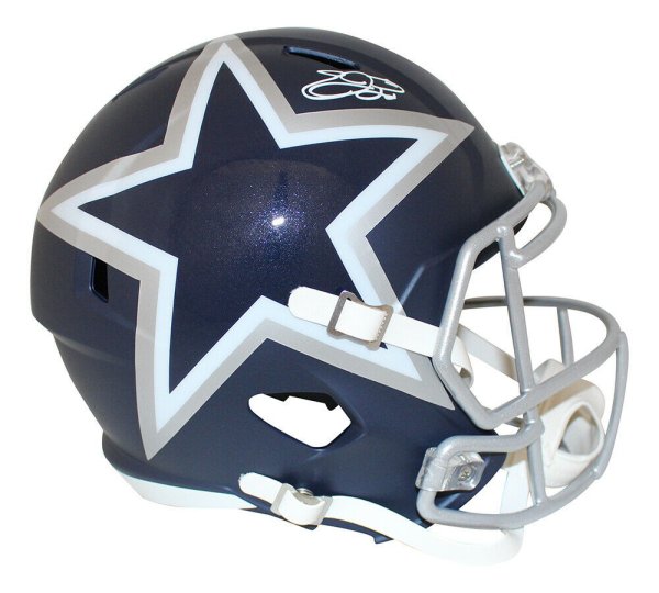 Emmitt Smith Autographed Signed /Signed Dallas Cowboys F/S Amp Helmet Beckett