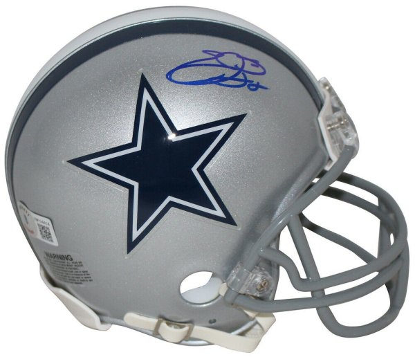 Emmitt Smith Autographed Signed /Signed Dallas Cowboys Vsr4 Mini Helmet Beckett