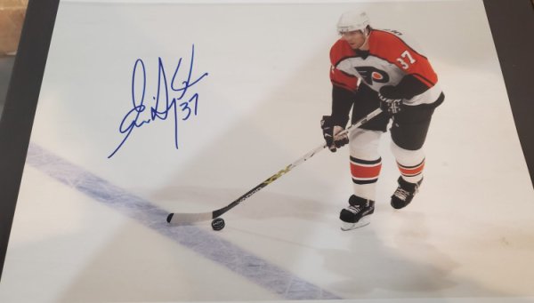 Eric Desjardins Philadelphia Flyers NHL Hockey Hand Signed 