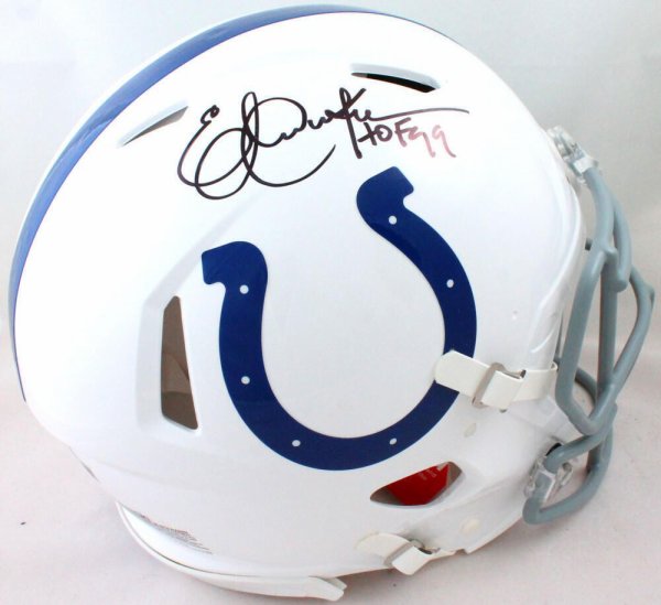 Eric Dickerson Autographed Signed Colts Speed Authentic Helmet With HOF- Beckett W Hologram