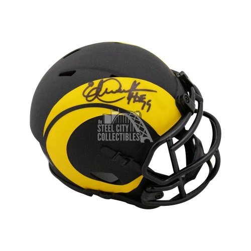 Eric Dickerson Autographed Signed HOF 99 Rams Eclipse Mini Football Helmet - Beckett COA