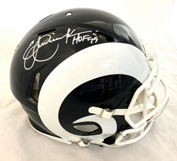 Eric Dickerson Autographed Signed HOF 99 Rams Fs Speed Authentic Helmet Beckett COA