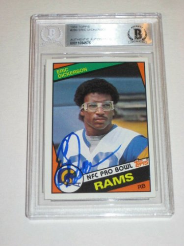 Eric Dickerson Autographed Signed (Rams) 1984 Topps Rookie Card #280 Beckett Authenticated