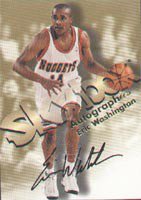 Eric Washington Denver Nuggets 1998 Skybox Autographics Autographed Signed Card - Certified Autograph - Rookie Card.  This item comes with a certificate of authenticity from Autograph-Sports.