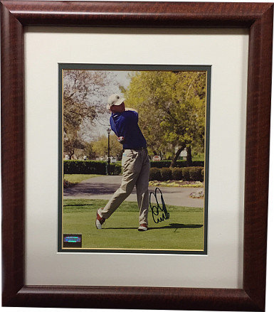 Ernie Els Autographed Signed Vintage PGA 8x10 Photo Custom Deluxe Framed- Mounted Memories Hologram - Certified Authentic