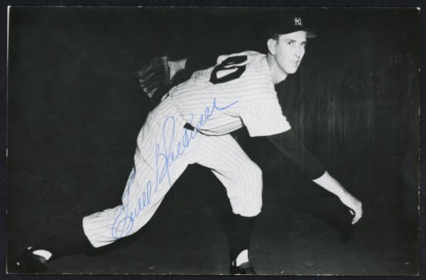 Ewell Blackwell Autographed Signed 3.5X5.5 Postcard New York Yankees #153948