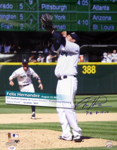 2004 Felix Hernandez Pre Rookie Signed Game Used Minor League