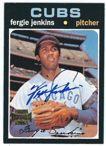 2003 Topps Fergie Jenkins Autographed Chicago Cubs Card – All In Autographs