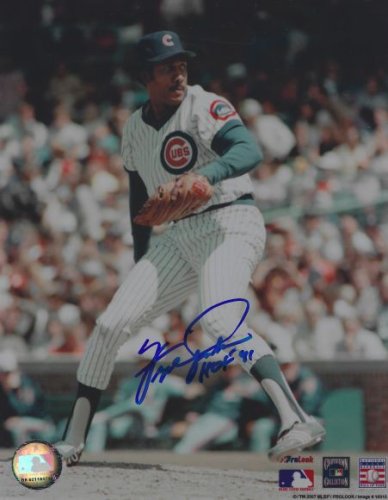 CHICAGO CUBS FERGIE JENKINS #31 AUTOGRAPHED WHITE PINSTRIPE