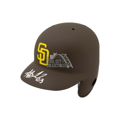 Fernando Tatis Autographed Signed Padres Brown Authentic Full-Size Baseball Helmet JSA