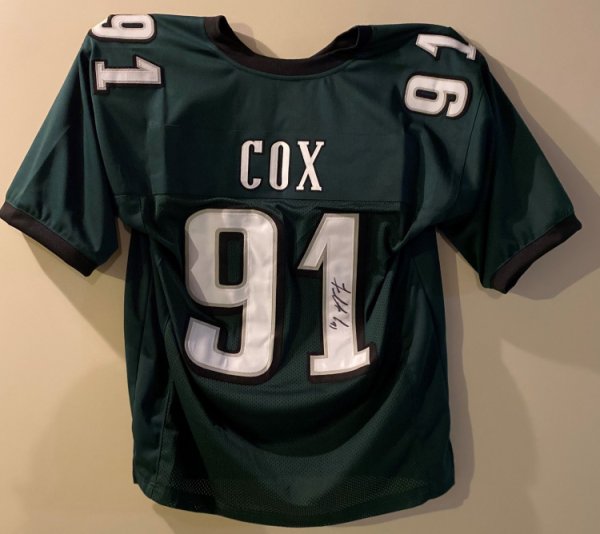 FLETCHER COX PHILADELPHIA EAGLES NIKE AUTHENTIC ON FIELD SIGNED JERSEY -  Bucks County Baseball Co.