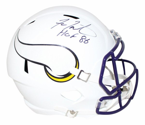 NFL Minnesota Vikings Helmet Signed by Fran Tarkenton