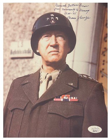 Francis Sanza Autographed Signed WWII Vintage Color 8x10 Photo- JSA # ...