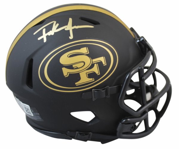 Frank Gore Autographed San Francisco 49ers Color Rush Mini Football Helmet  BAS COA