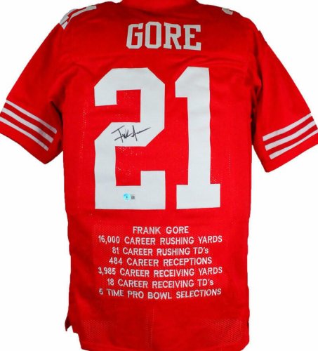 Frank Gore signed jersey PSA/DNA San Francisco 49ers Autographed