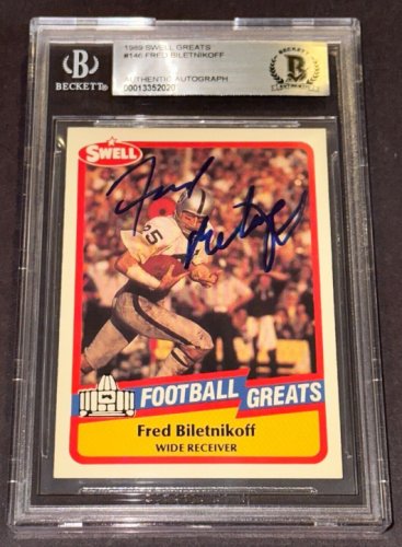 Fred Biletnikoff Signed 8x10 Photo JSA AI29318 — RSA