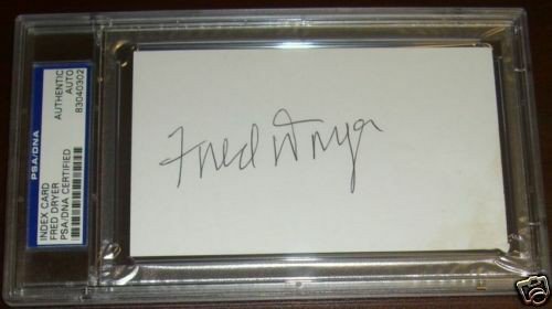 Fred Dryer Signed Hunter 8x10 Photo Picture PSA/DNA COA Autograph Ram SDSU Aztec 