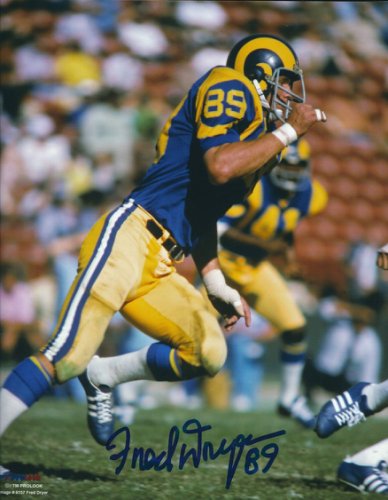 Fred Dryer Autographed Los Angeles Rams Football NFL Jersey JSA