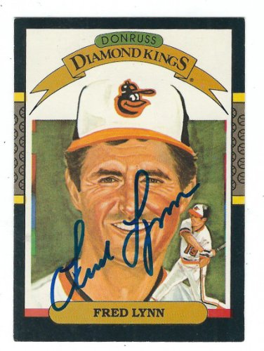 Fred Lynn Autographed Signed 1987 Donruss Diamond King Card - Autographs