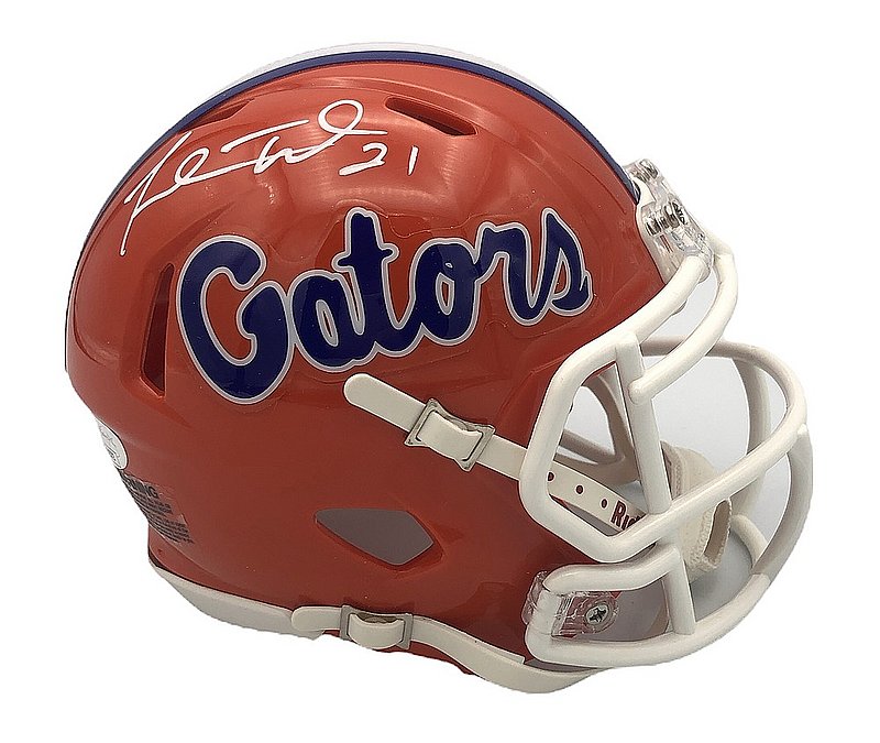 Fred Taylor Autographed Signed Florida Gators Riddell Speed Mini Helmet - JSA Authentic