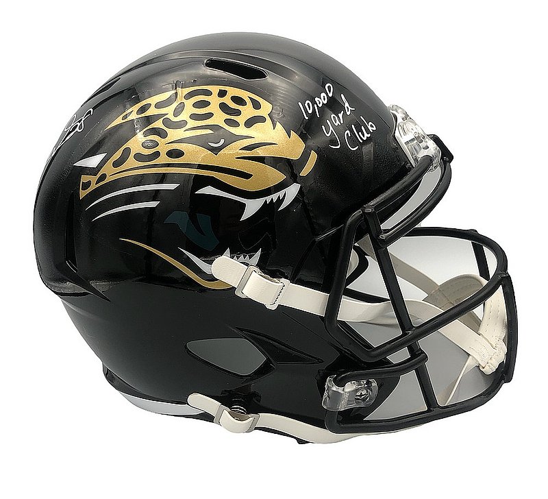 Jaguars Full-Size Custom Matte Black & Gold Speed Helmet