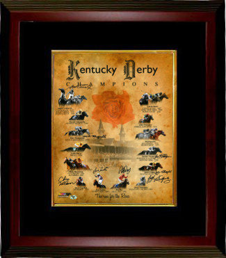 Funny Cide Autographed Signed Kentucky Derby Champions Churchill Funny Cide Autographed Signed Kentucky
