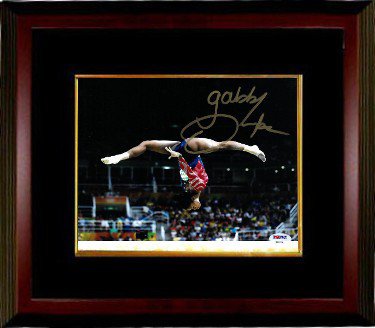 Gabby Douglas Autographed Signed 2016 Rio Olympics Gymnastic 8x10 Photo Custom Framing- PSA ITP (Team USA/Gold Medalist)