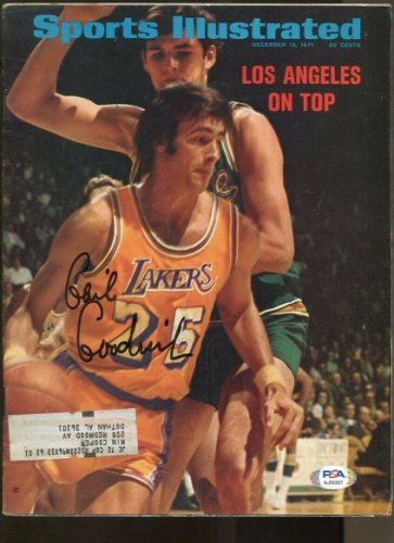 Gail Goodrich Autographed Signed 1971 Sports Illustrated 12/13 Autograph Lakers PSA/DNA