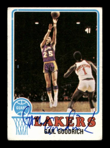 Gail Goodrich Autographed Signed 1973-74 Topps Card #55 Los Angeles Lakers #205352